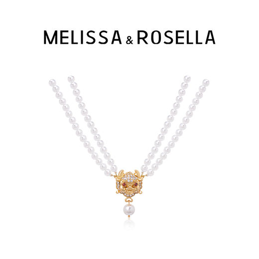 MELISSA&ROSELLALoong系列富贵小萌龙 珍珠choker短项链 商品图0