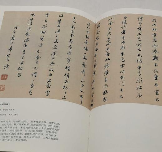 《自具法眼——董其昌晋唐宋元书画题跋集萃》，布面裸脊精装，16开，成品尺寸:180x285mm，段奇编著，内页用纸：120g进口高阶印画共400页，正文379页，中国文联出版社2024年1月一版三印 商品图9