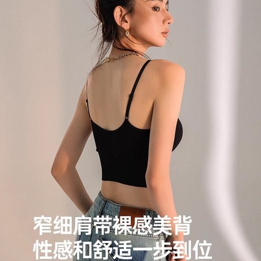 NIZZBELLE 2024新款无缝菱格提花运动瑜伽胸围背心WFK115 商品图3
