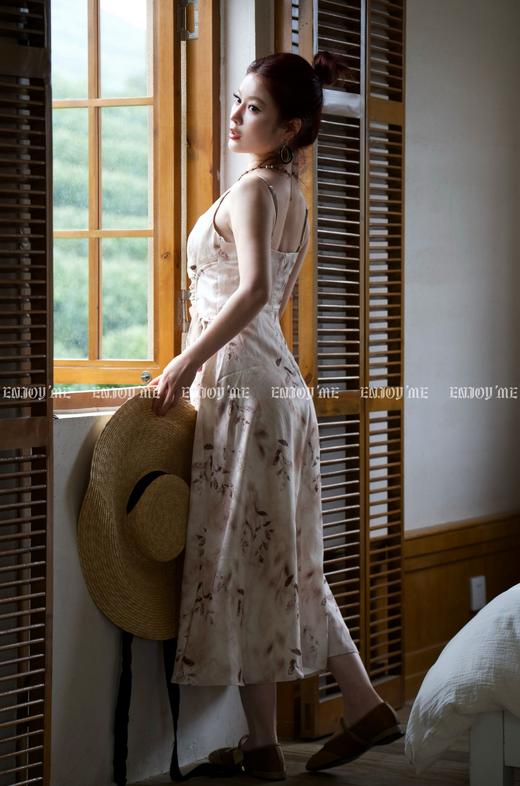 【门店同款】ENJOY春季收腰印花吊带裙 155617241 商品图4