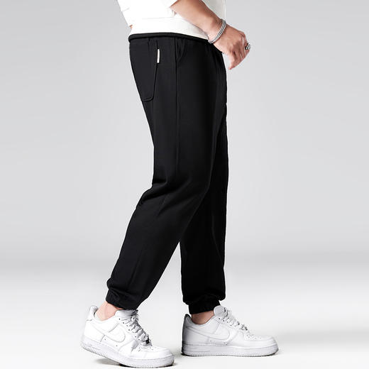 【新款DMH】大依优型大码束脚松紧腰休闲运动裤卫裤休闲裤加肥加大运动300斤长裤胖子裤子 商品图3