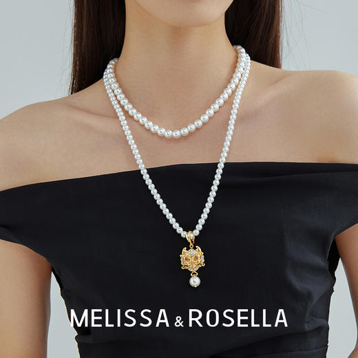 MELISSA&ROSELLALoong系列可拆卸多戴 富贵小萌龙珍珠项链 商品图6