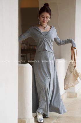 【门店同款】ENJOY春季慵懒风连帽半裙套装 155944786