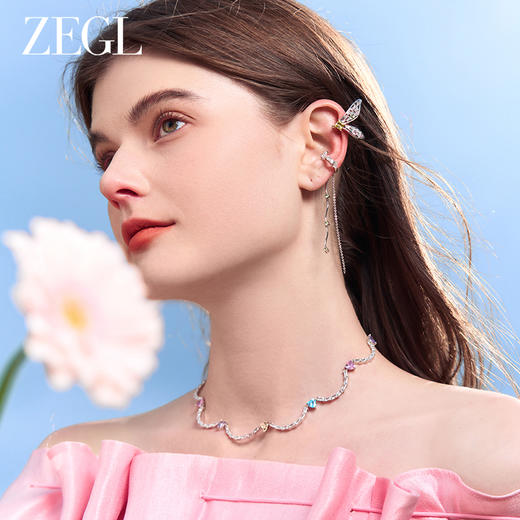 【ZEGL耳妆盘】印象花园系列蜻蜓蝴蝶耳环耳夹女无耳洞耳骨夹耳饰 商品图3