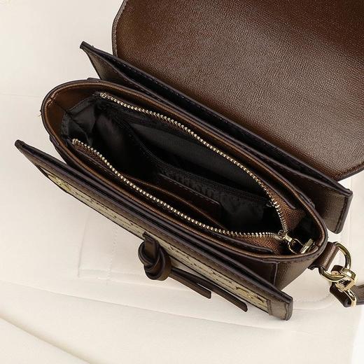 Viney包包2023新款时尚斜挎包小方包潮ins高级质感百搭单肩包女包 商品图3