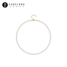 『净月』圆形仿珍珠百搭项链-5MM