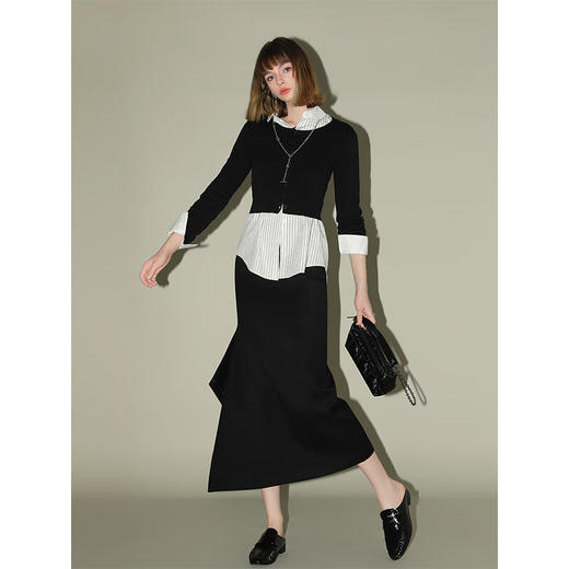 COCOBELLA[32支双股]细腻弹力短款针织衫女叠穿小开衫MZ0001B 商品图1