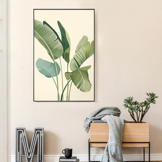 多喜爱布艺装饰画 美好寓意绿植系列家大叶大cs 商品图2