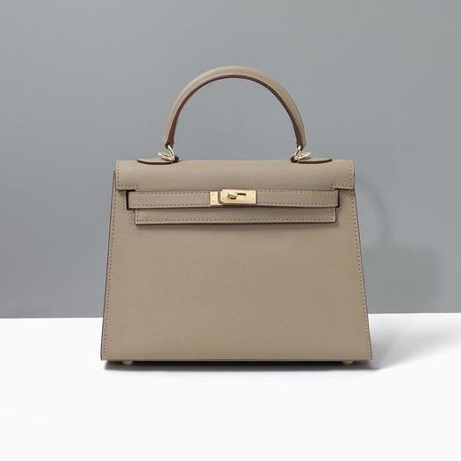 Viney包包2023新款时尚凯莉包斜挎包潮高级感手提单肩包真皮女包 商品图1