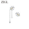 ZEGL设计师雏夏系列小雏菊蜜蜂耳环耳夹无耳洞女新款耳骨夹耳饰品 商品缩略图0