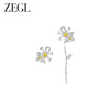 ZEGL设计师雏夏系列雏菊蜜蜂耳环女2024新款耳钉可爱925银针耳饰 商品缩略图0