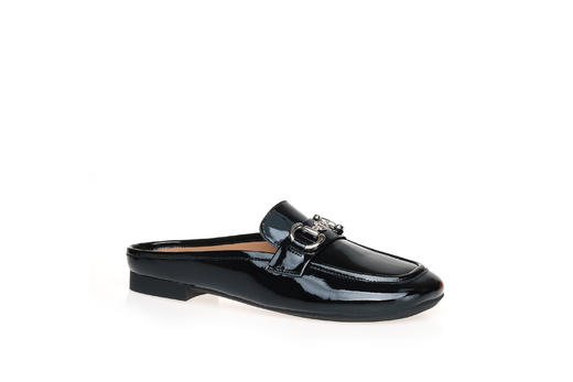 豪麟名鞋奥莱迪嘉女鞋穆勒鞋牛移膜革DJMEO41WB203黑色  原价1660元 商品图0