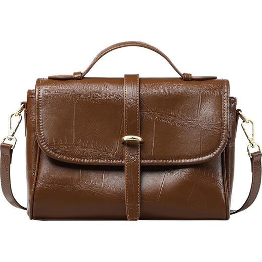 Viney包包女包2023新款托特包斜挎手提包真皮时尚秋冬单肩邮差包 商品图4