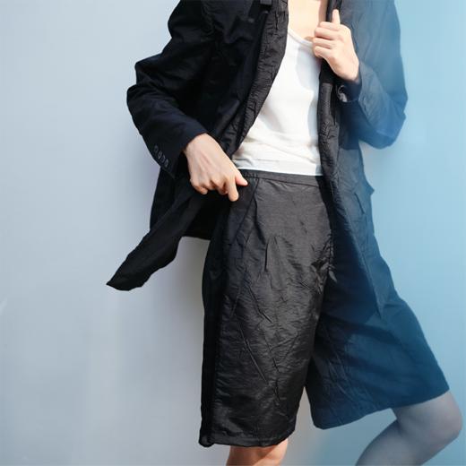 LIYIHAN褶皱宽松五分裤Y241K06090 商品图0