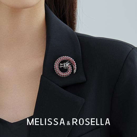 MELISSA&ROSELLALoong系列满钻蟠龙胸针 商品图5