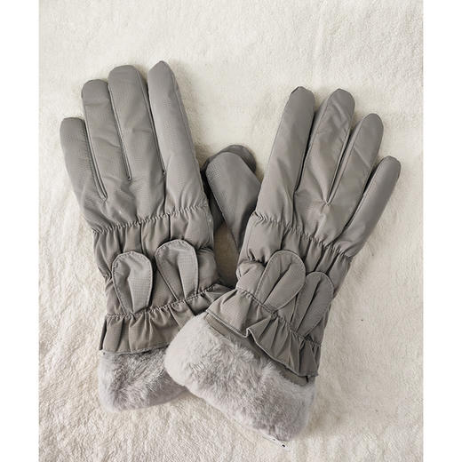 优待源选清仓手套加厚羽绒棉可爱骑车加绒防风防寒保暖骑行可触屏YXPS3315 商品图2