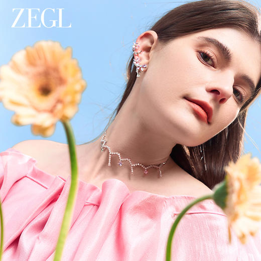 ZEGL设计师印象花园系列项链女流苏小众精致2024新款锁骨颈链饰品 商品图4