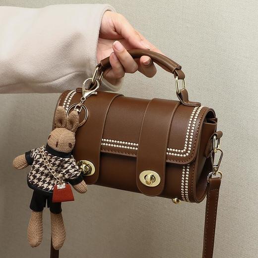 Viney包包2023新款百搭斜挎包轻奢迷你包秋冬高级质感小众真皮女包bags 商品图3