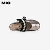 MIO米奥夏季厚底坡跟凉鞋蝴蝶结包头拖勃肯拖女鞋M242240101 商品缩略图2