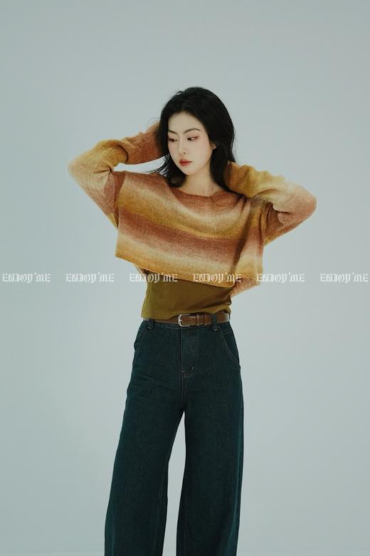 【门店同款】ENJOY春季设计款青光蓝阔腿裤 156193662 商品图3