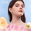 ZEGL设计师印象花园系列流苏繁花耳环女绿色耳钉小众925银针耳饰 商品缩略图2