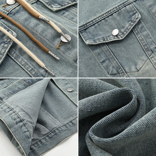 韩版时尚宽松怀旧复古牛仔外套J4212610 商品图2