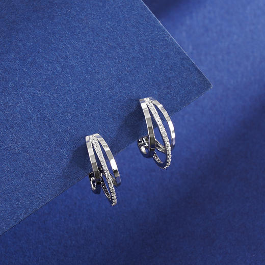 子佩集925银【萦绕】耳环【EL050130】扣环耳圈2402 商品图0