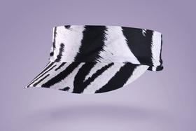 严素空顶帽 虎纹/斑马纹止汗带头巾空顶帽快干透气短檐健身跑步徒步严素态度