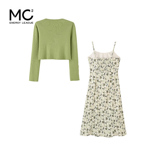 碎花吊带+毛衣外披-23127S4212548 商品图4