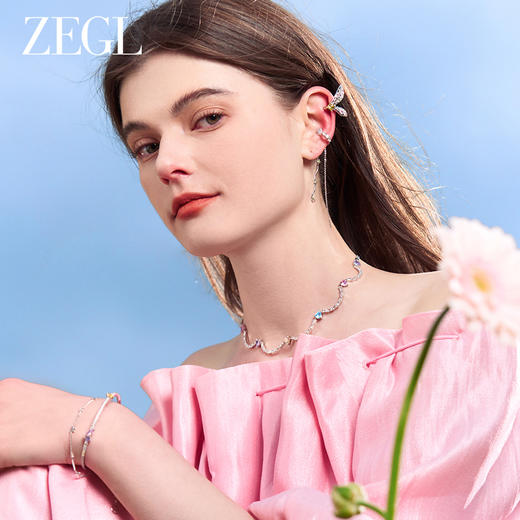 【ZEGL耳妆盘】印象花园系列蜻蜓蝴蝶耳环耳夹女无耳洞耳骨夹耳饰 商品图5