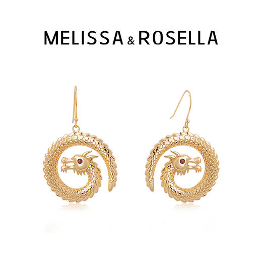 MELISSA&ROSELLALoong系列幸运龙鳞耳坠 商品图0