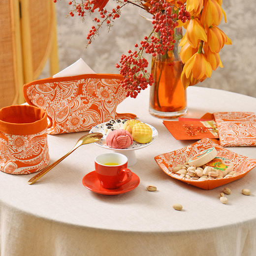 节日款收纳系列布艺收纳筐信封包糖果盒家用 商品图0