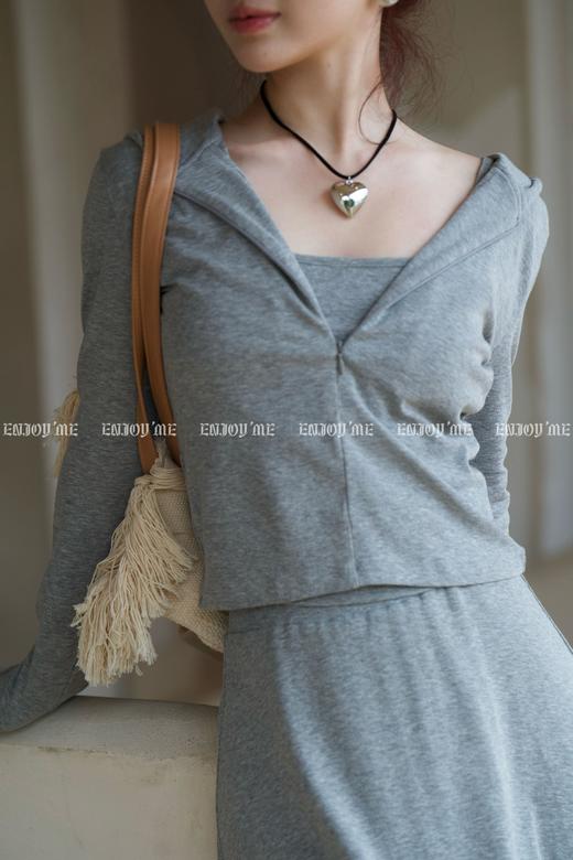 【门店同款】ENJOY春季慵懒风连帽半裙套装 155944786 商品图5