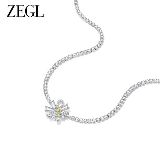 ZEGL设计师雏夏系列雏菊蜜蜂项链女2024新款颈链小众简约高级配饰 商品图0