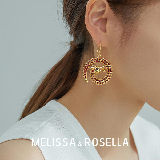 MELISSA&ROSELLALoong系列满钻蟠龙耳坠 商品图4