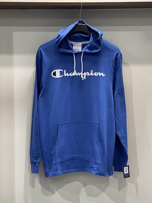 Champion 秋冬新款男士LOGO印花连帽口袋长袖卫衣 商品图0