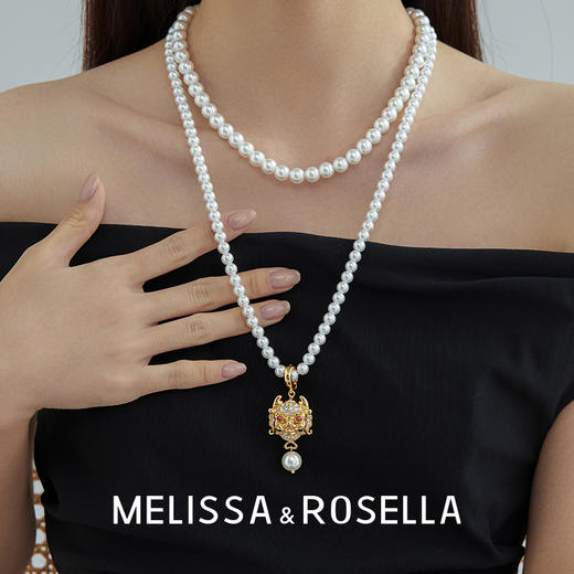 MELISSA&ROSELLALoong系列可拆卸多戴 富贵小萌龙珍珠项链 商品图7