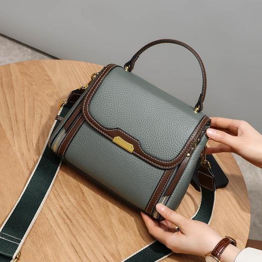 Viney包包百搭新款斜挎包手提包时尚高级质感小众单肩包真皮女包 商品图3