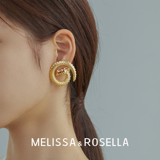 MELISSA&ROSELLALoong系列幸运龙鳞耳钉 商品图4