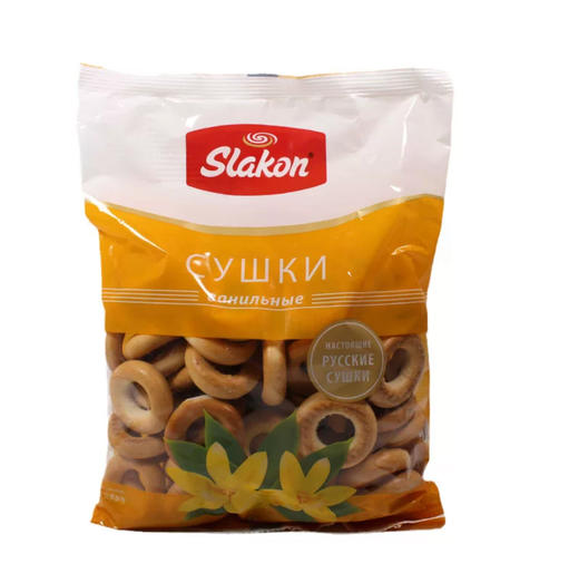 俄罗斯斯拉贡牌香草味面包圈-300g 商品图0
