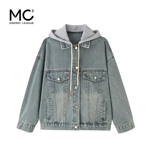 韩版时尚宽松怀旧复古牛仔外套J4212610 商品图0