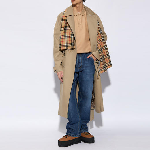 【二】BURBERRY 巴宝莉 男士TB专属标识刺绣棉质短袖polo衫 卡其色 8083157 A7405 商品图3