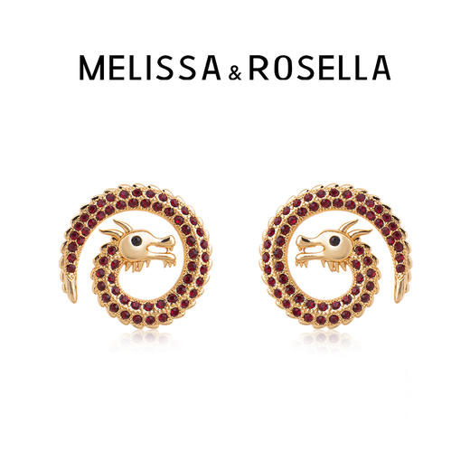 MELISSA&ROSELLALoong系列满钻蟠龙耳钉 商品图0