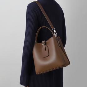 Viney包包女2023新款秋冬水桶包斜挎女包高级感大容量真皮单肩包bags