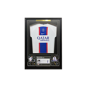 收藏系列 梅西 巴黎圣日耳曼正面 亲笔签名球衣