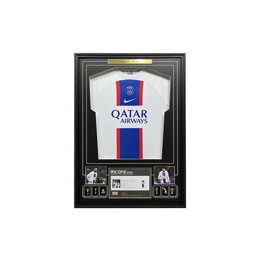 收藏系列 梅西 巴黎圣日耳曼正面 亲笔签名球衣 商品图0