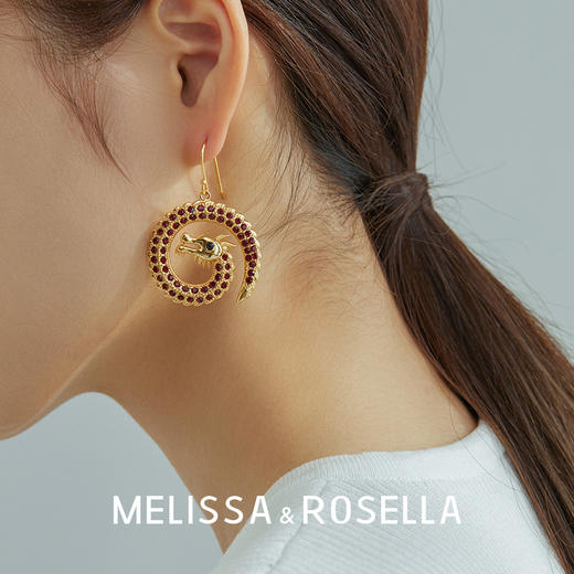 MELISSA&ROSELLALoong系列满钻蟠龙耳坠 商品图5