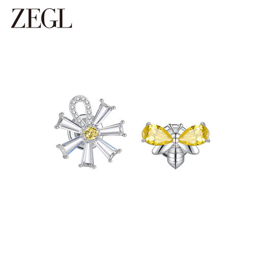 ZEGL设计师雏夏系列花朵雏菊胸针高档女胸花别针2024新款蜜蜂领针 商品图0