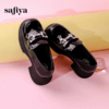 Safiya/索菲娅2024春季小个子增高英伦漆皮高跟厚底乐福鞋 SF41112406 商品缩略图3