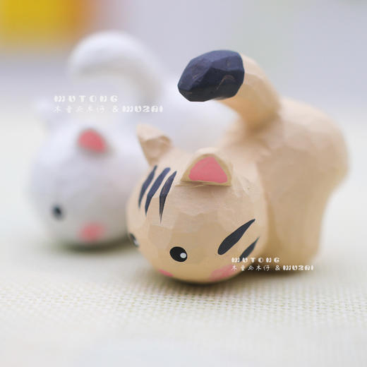 木雕<小猫咪> 商品图1